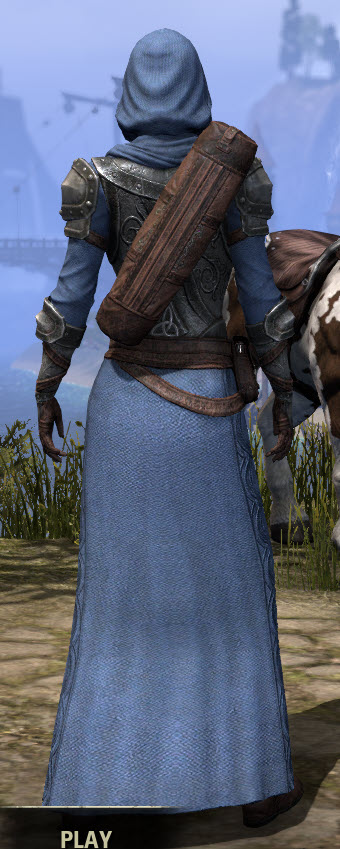 ESO Fashion High Rock Spellsword Elder Scrolls Online   High Rock Spellsword Female Robe Rear 