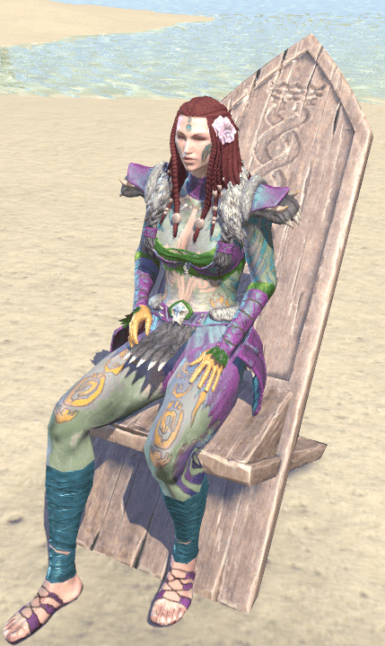 ESO Fashion | Maormer Chair, Carved (Elder Scrolls Online)