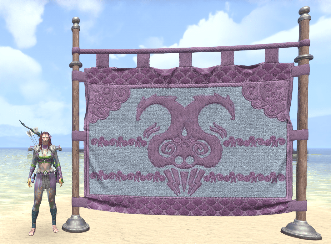 ESO Fashion | Maormer Curtain, Serpentine Cloth (Elder Scrolls Online)