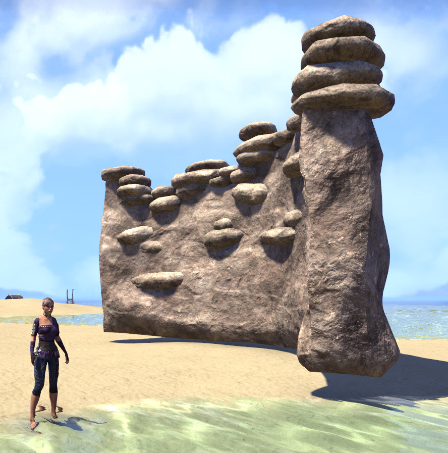 ESO Fashion Druidic Fence, Curved Stone (Elder Scrolls Online)